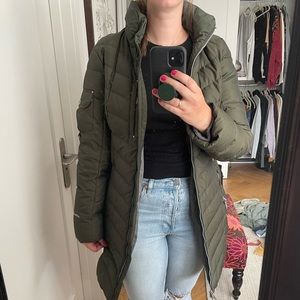 Olive Eddie Bauer Down Coat Size S